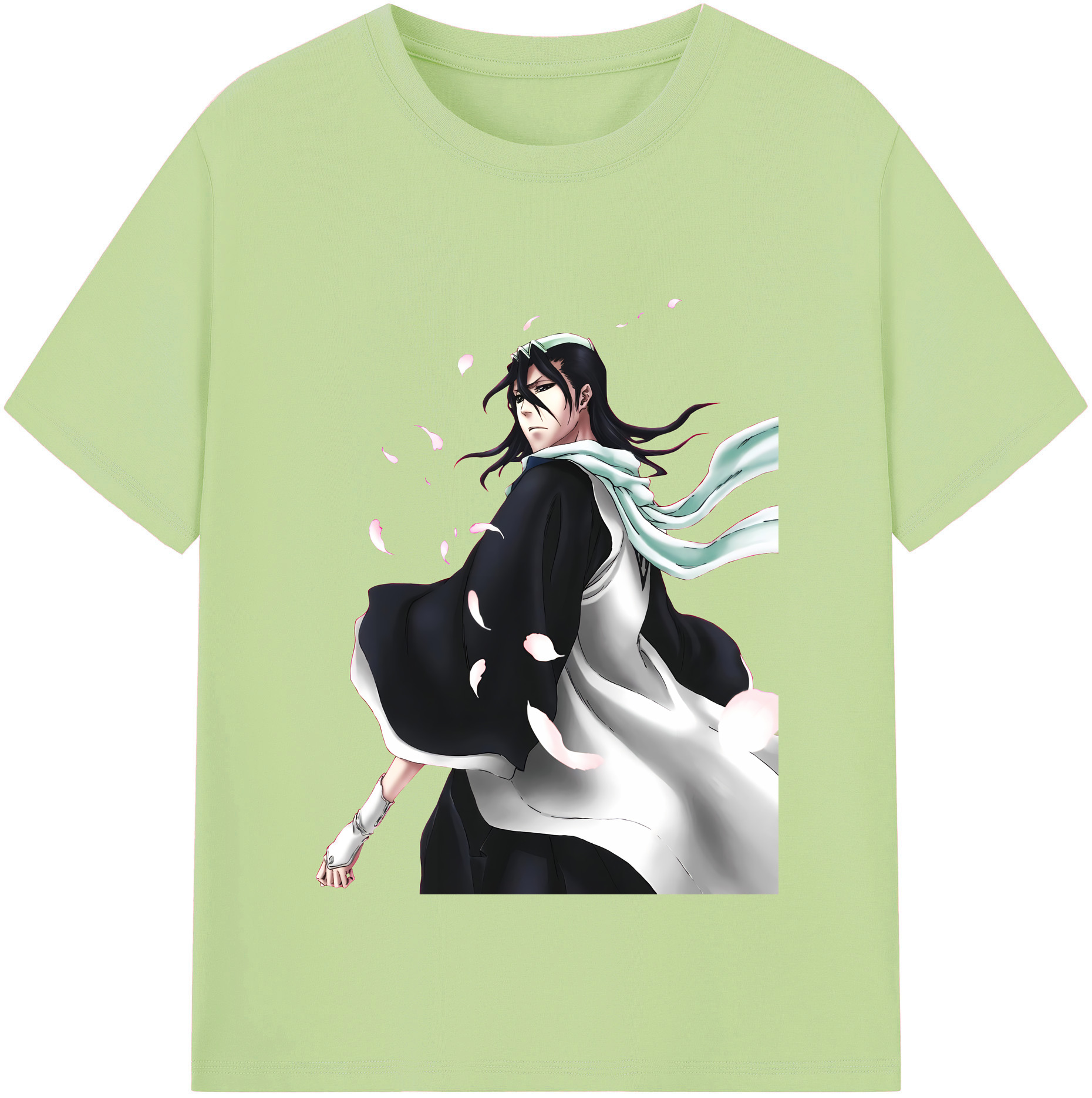 （画像用） ブリーチ くちき びゃくや BLEACH Kuchiki Byakuya 綿100％半袖Tシャツ（フロントプリント）